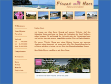 Tablet Screenshot of fincas-mit-herz.de